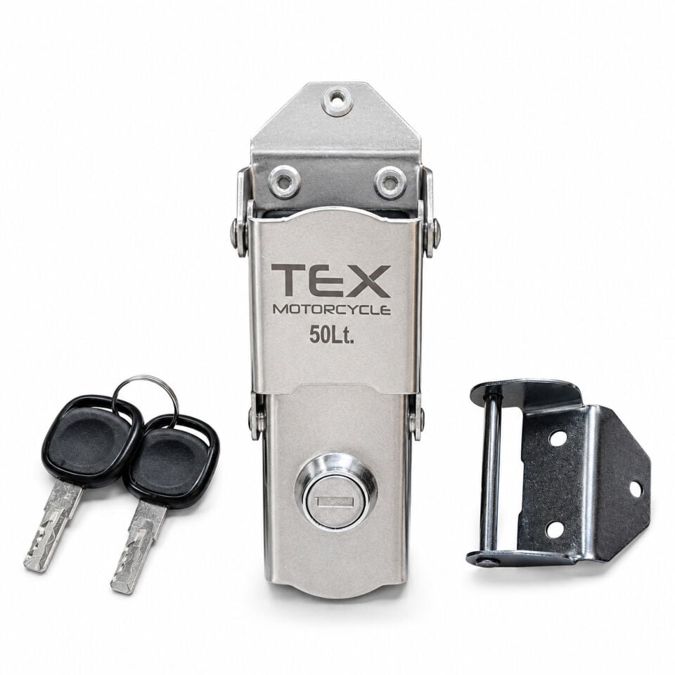 TEX 70055 ABS 50 Litre Siyah Arka Çanta Kilit Mekanizması